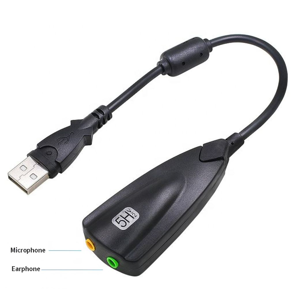 USB Sound Card 7.1 Gắn Ngoài PC Laptop USB to 3.5mm Cáp Âm Thanh Tai Nghe Mic Chuyển Đổi Jack