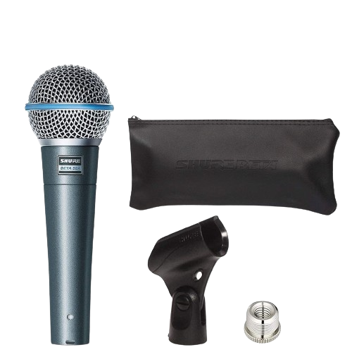 Micro Cầm Tay Có Dây Shure Beta-58A Hát Karaoke Giảng Dạy Chống Hú Chất Lượng Cao