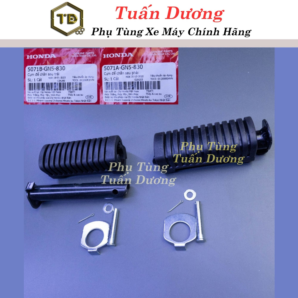 Gác Chân Sau Để Chân Dream Việt Chính Hãng [ Dày Dặn ]- Cao Su Để Chân Sau Lắp Super Dream Dream Việ