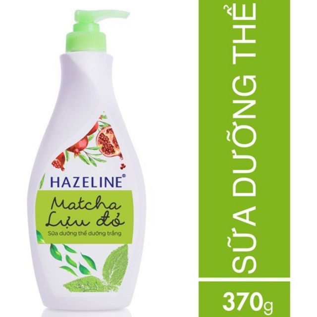 Sữa Dưỡng Thể Trắng Da Hazeline Matcha Lựu Đỏ 370Ml