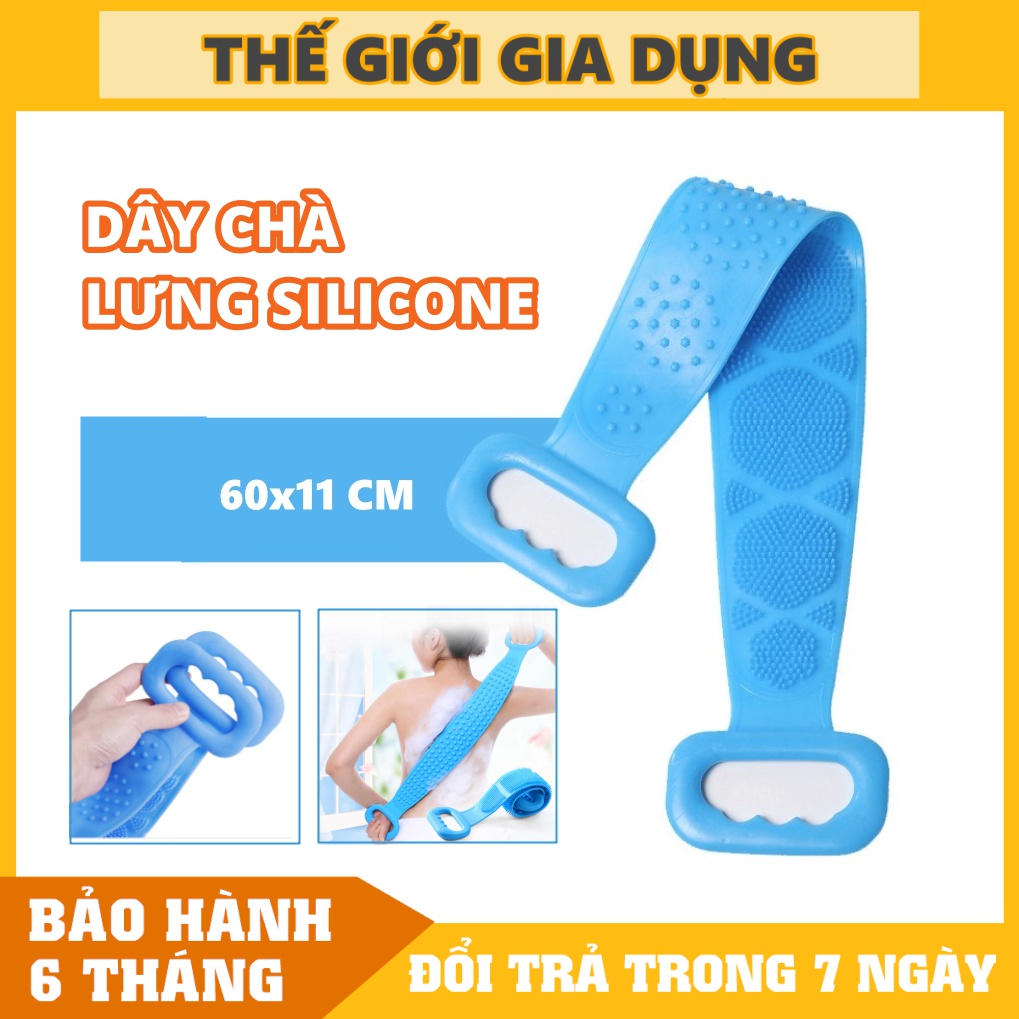 Dây Tắm Chà Lưng Silicone 2 Mặt