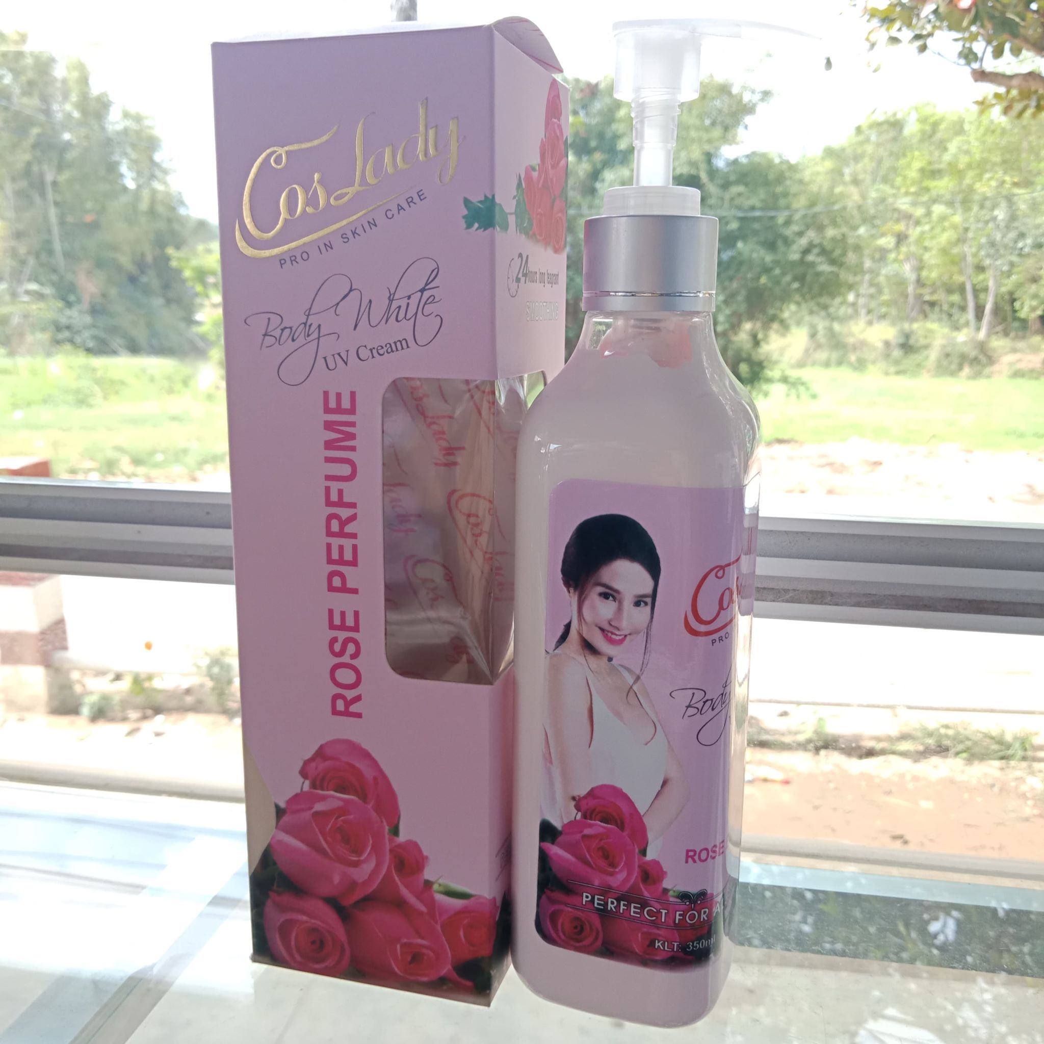 Kem Dưỡng Trắng Da Toàn Thân Coslady Rose Perfume 350Ml