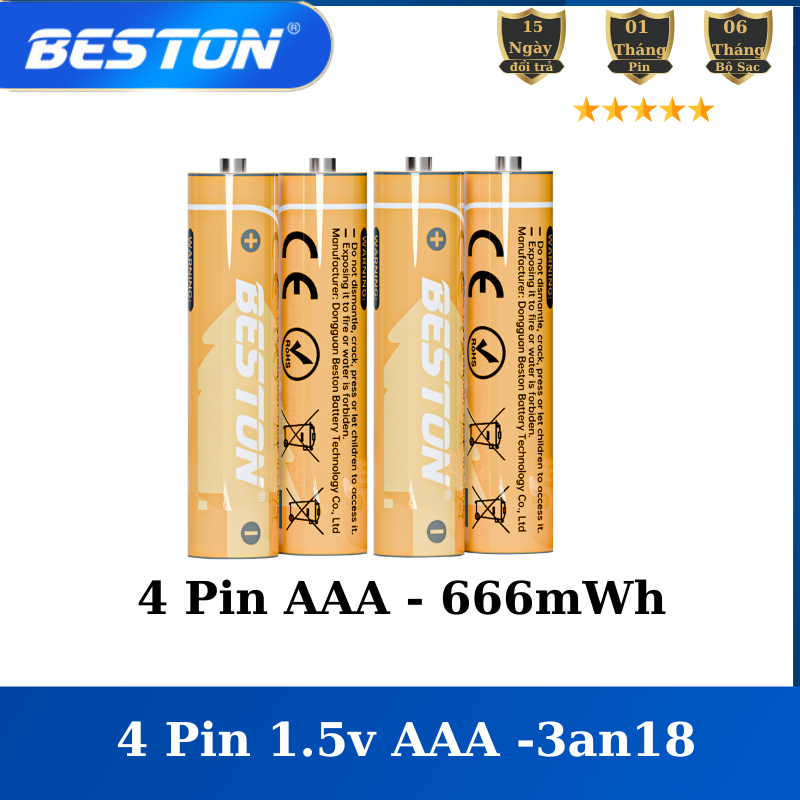 Bộ Sạc 1.5V  Beston Pin AA & AAA Beston M7011 Lithium Li-on 1.5V 4 Slot
