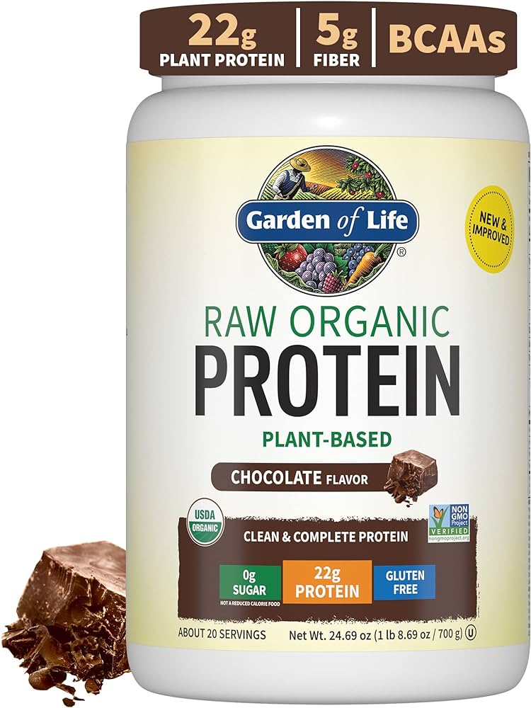 Bột đạm thuần chay hữu cơ Garden of Life Raw Organic Protein 20 Servings