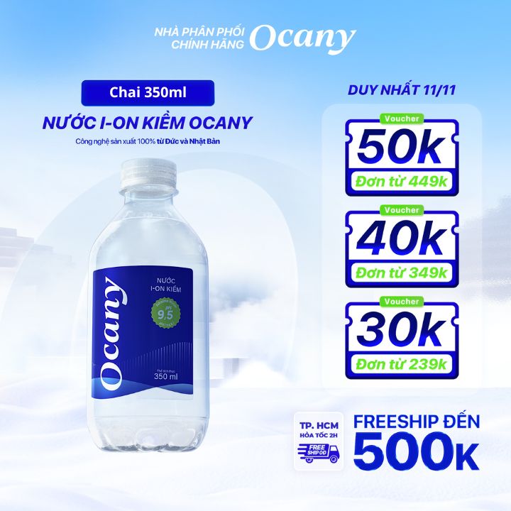 Nước uống ion kiềm Ocany chai 350ml