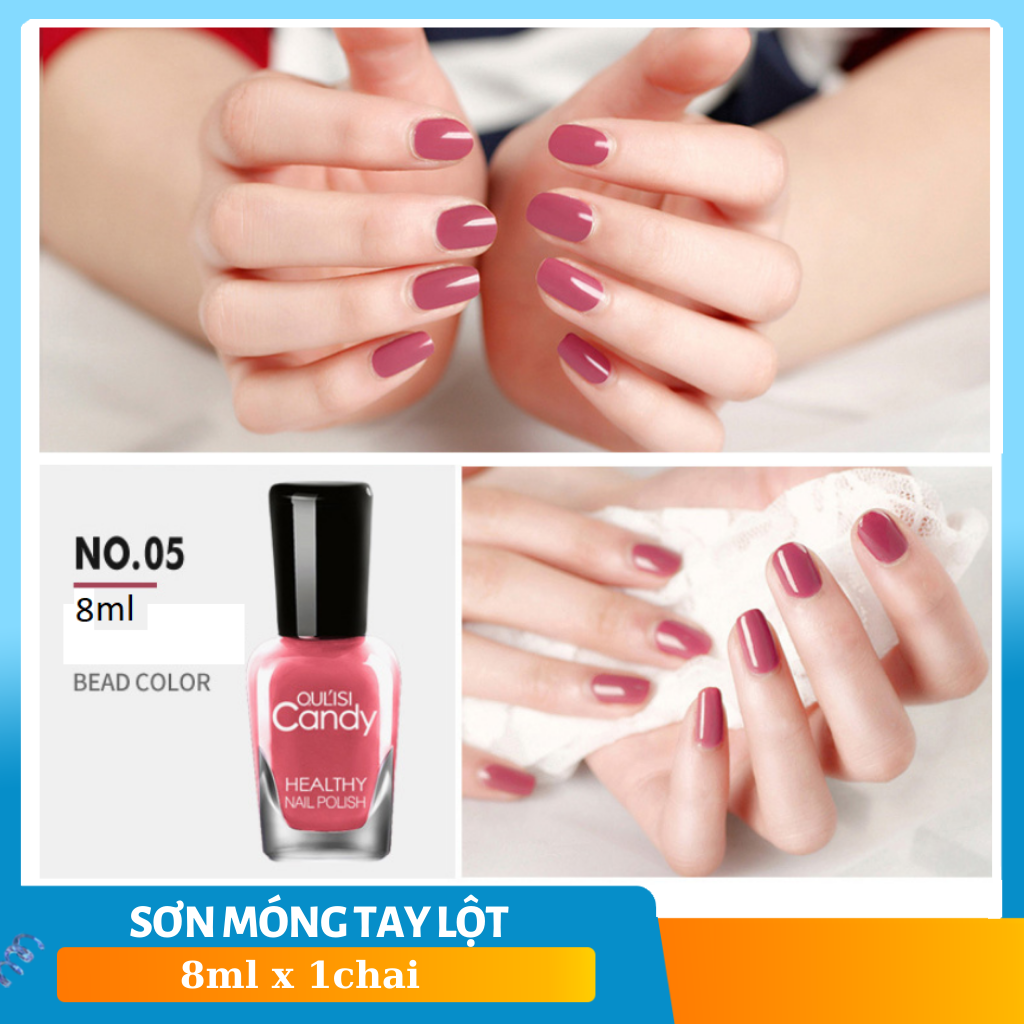 [HCM]Sơn móng tay lột candy nail polish nhiều màu 8ml