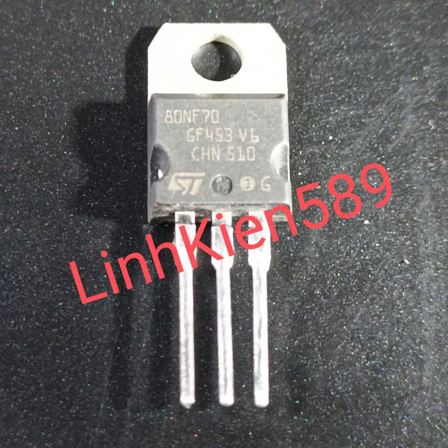 10 chiếc Mosfet 80NF70 P80NF70 70v 80A kênh N tháo máy nối dài chân