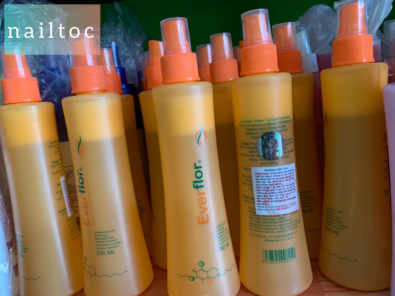 [HCM]Xịt dưỡng tóc everflor cam 250ml