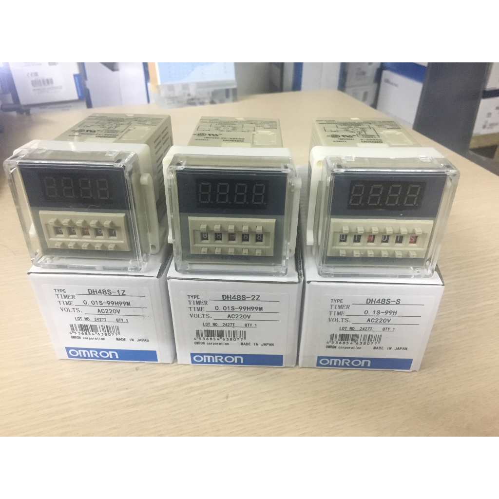 Rơ le thời gian (Timer) Omron DH48S DH48S-S DH48S-2Z DH48S-1Z (Đã bao đế) 24V 220V