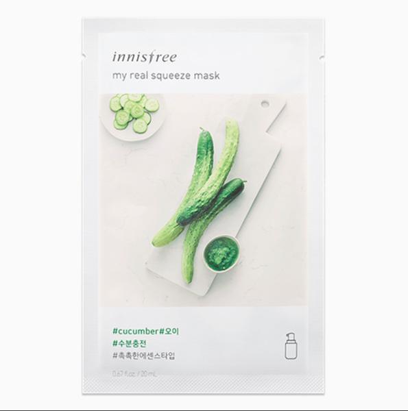 Mặt Nạ Dưa Leo Dưỡng Ẩm Sáng Da Innisfree My Real Squeeze Mask – Cucumber