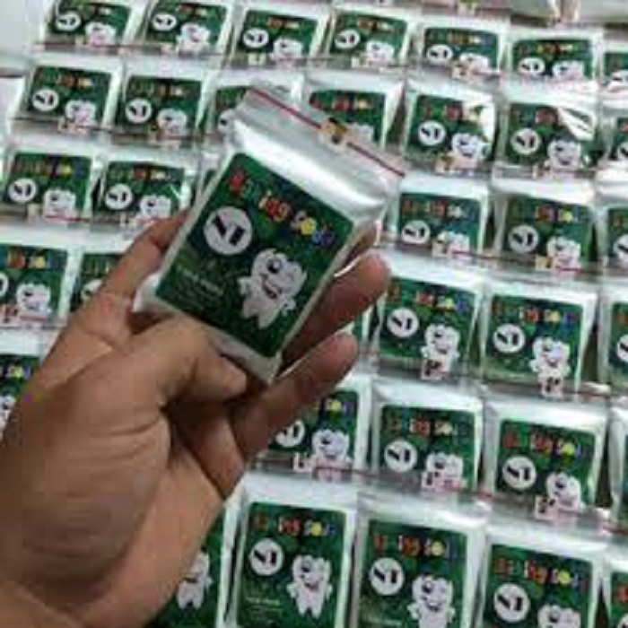 Combo 5 Gói Bột Làm Trắng Răng Baking soda Mix Bạc Hà 50g x 5 Gói
