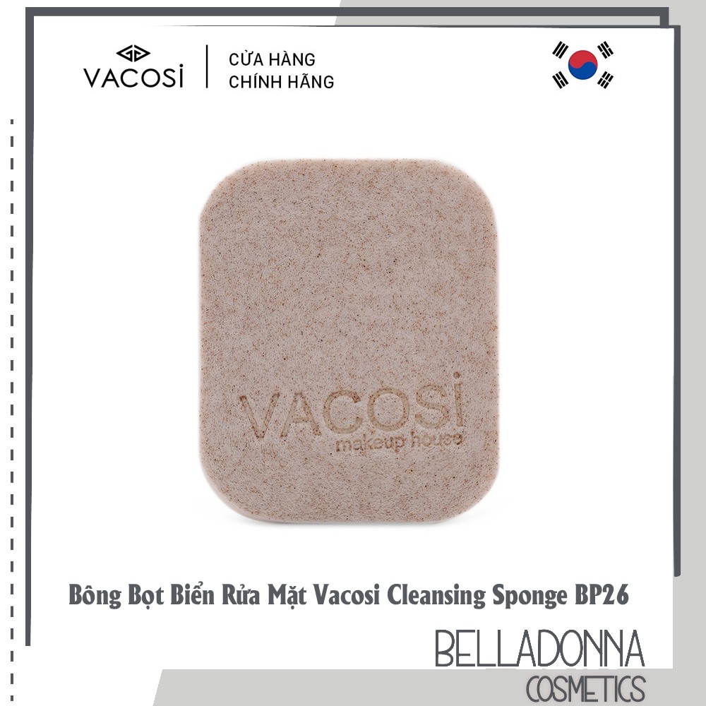 [Hcm]Bông Bọt Biển Rửa Mặt Vacosi Cleansing Sponge Bp26