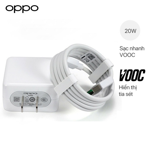 Bộ Sạc Nhanh Vooc Chân Micro USB Cho Các Máy Oppo Realme Sạc Nhanh Cho Oppo F9 F11 F11 Pro...