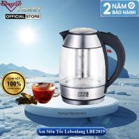 Ấm Siêu Tốc Thuỷ Tinh Lebenlang 1L8 LBE2819  Kèm Lõi Lọc - Hàng Chính Hãng