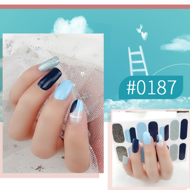 14 Miếng Dán Móng Tay Nail Sticker