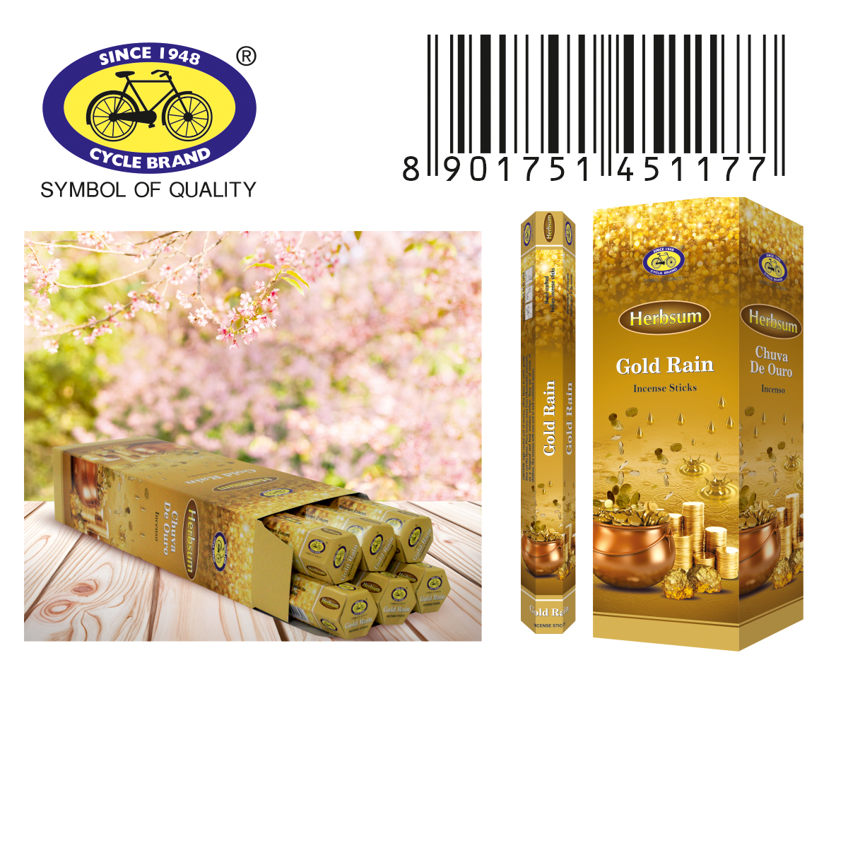 [HCM]Nhang Thơm Ấn Độ nhiều mùi - Hàng Ấn Độ (1 hộp nhỏ có 18-20 cây)