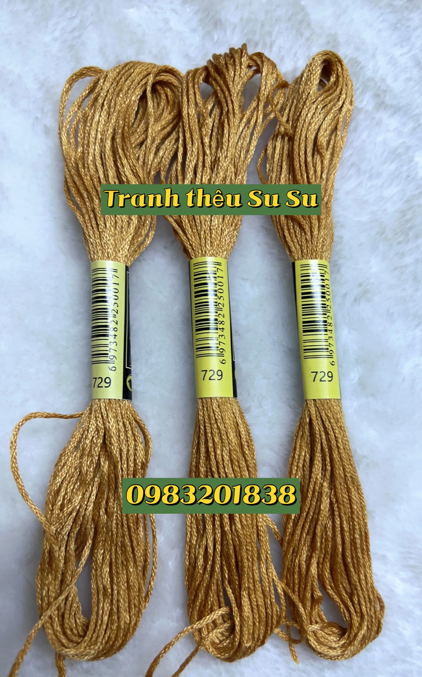 Chỉ cotton thêu tranh chữ thập mã DMC các mã chỉ thêu từ 700 đến mã 799 (giá 1 tép)