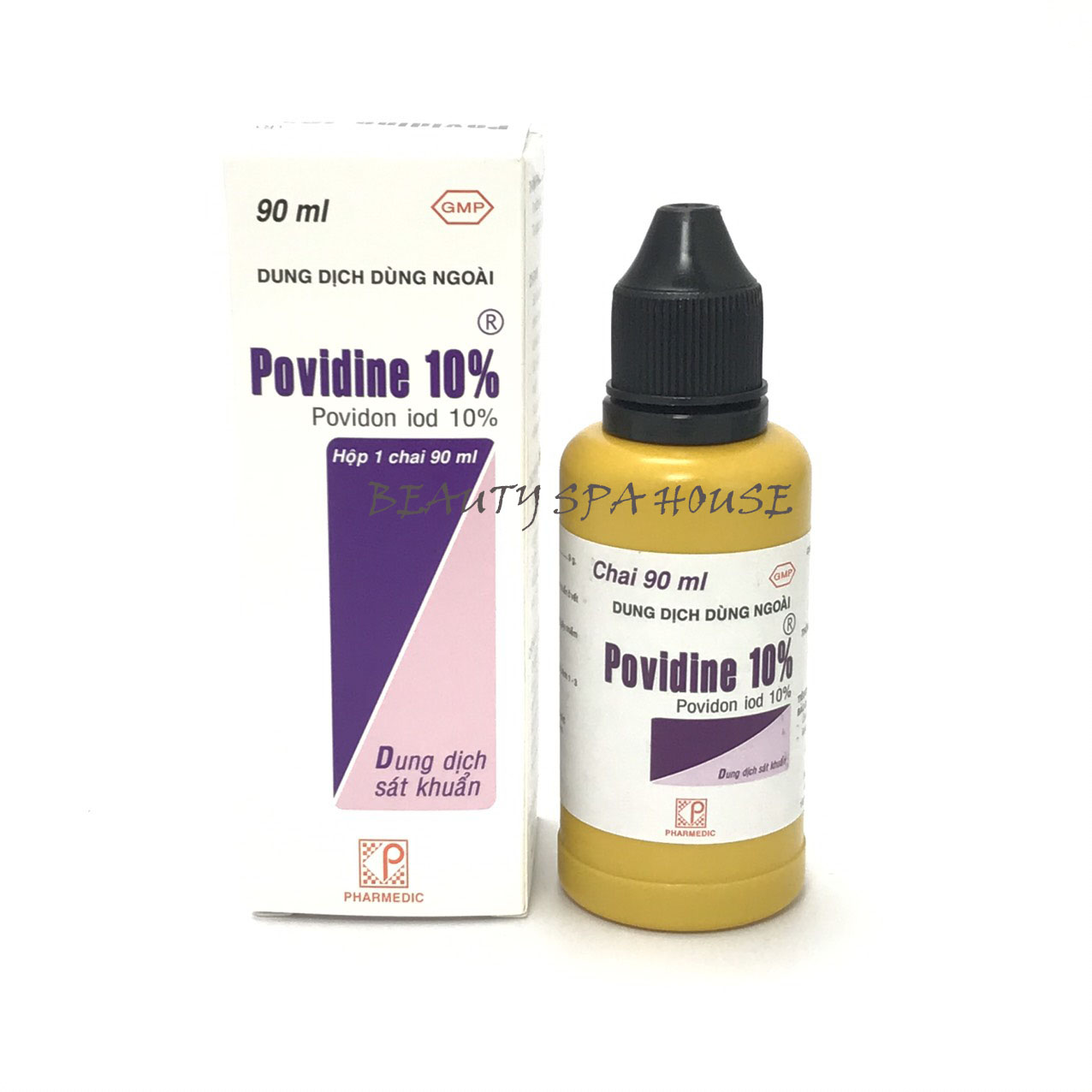 Dung dịch Povidine 10% 90ml sát khuẩn phẫu thuật povidon dùng ngoài da