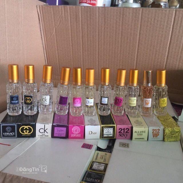 Combo 10 Chai Nước Hoa Mini Chiết Pháp 4D 20ml Nhiều Mùi