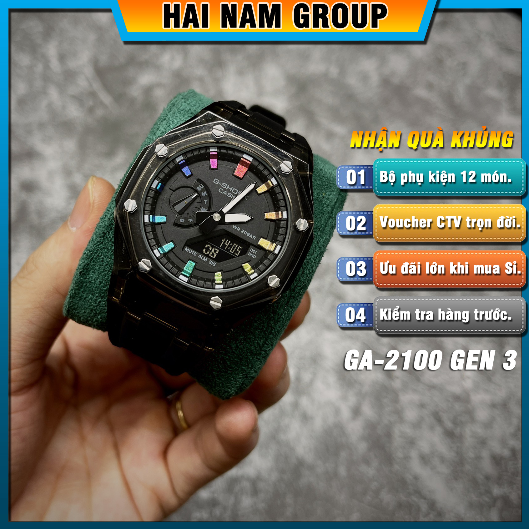 Đồng hồ nam G-SHOCK GA 2100 Custom AP Gen 3 | GA-2100 HNG305