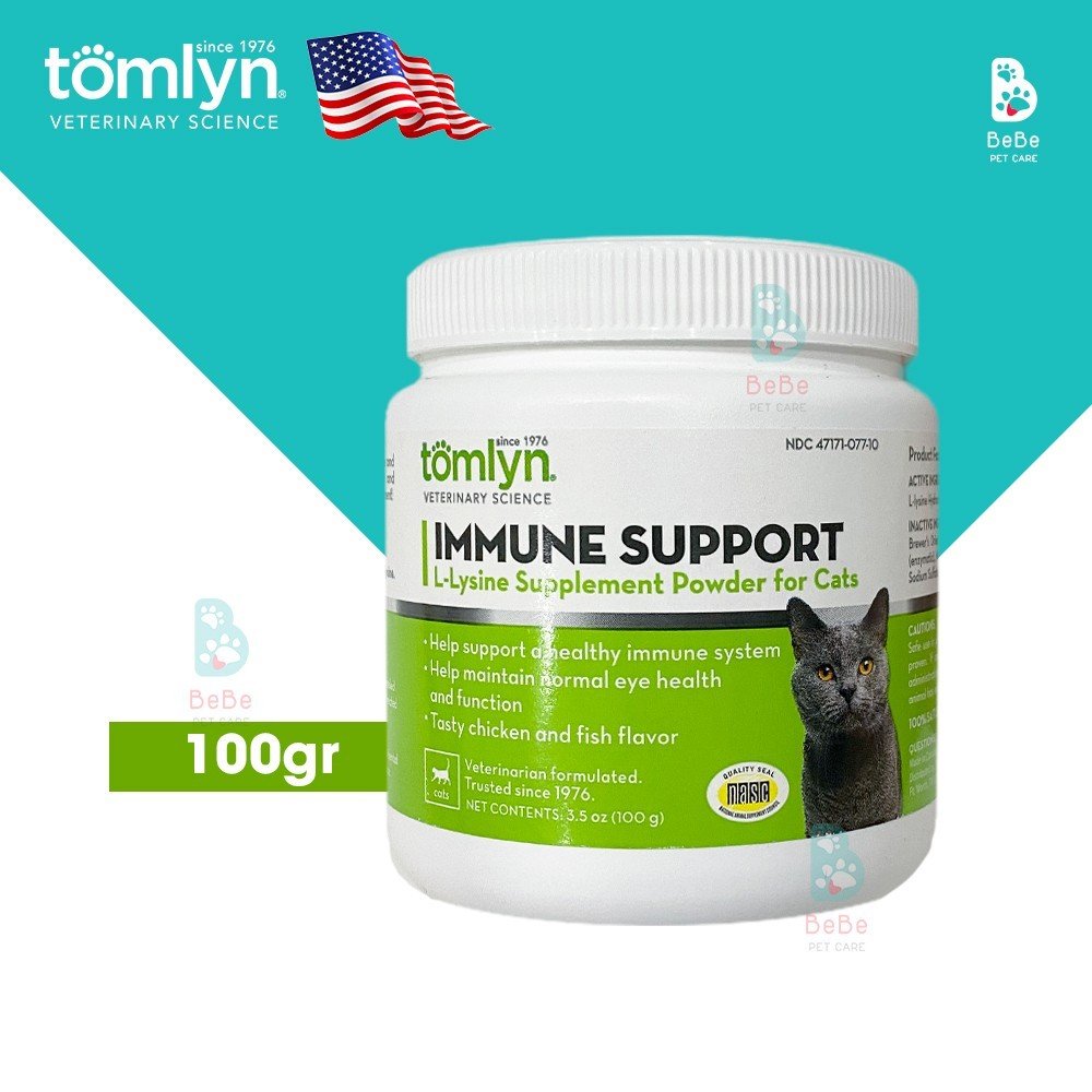 Bộ Sưu Tập L-Lysine TOMLYN Hỗ Trợ Hệ Miễn Dịch Cho Mèo Mọi Lứa Tuổi - Tomlyn Immune Support Powder &