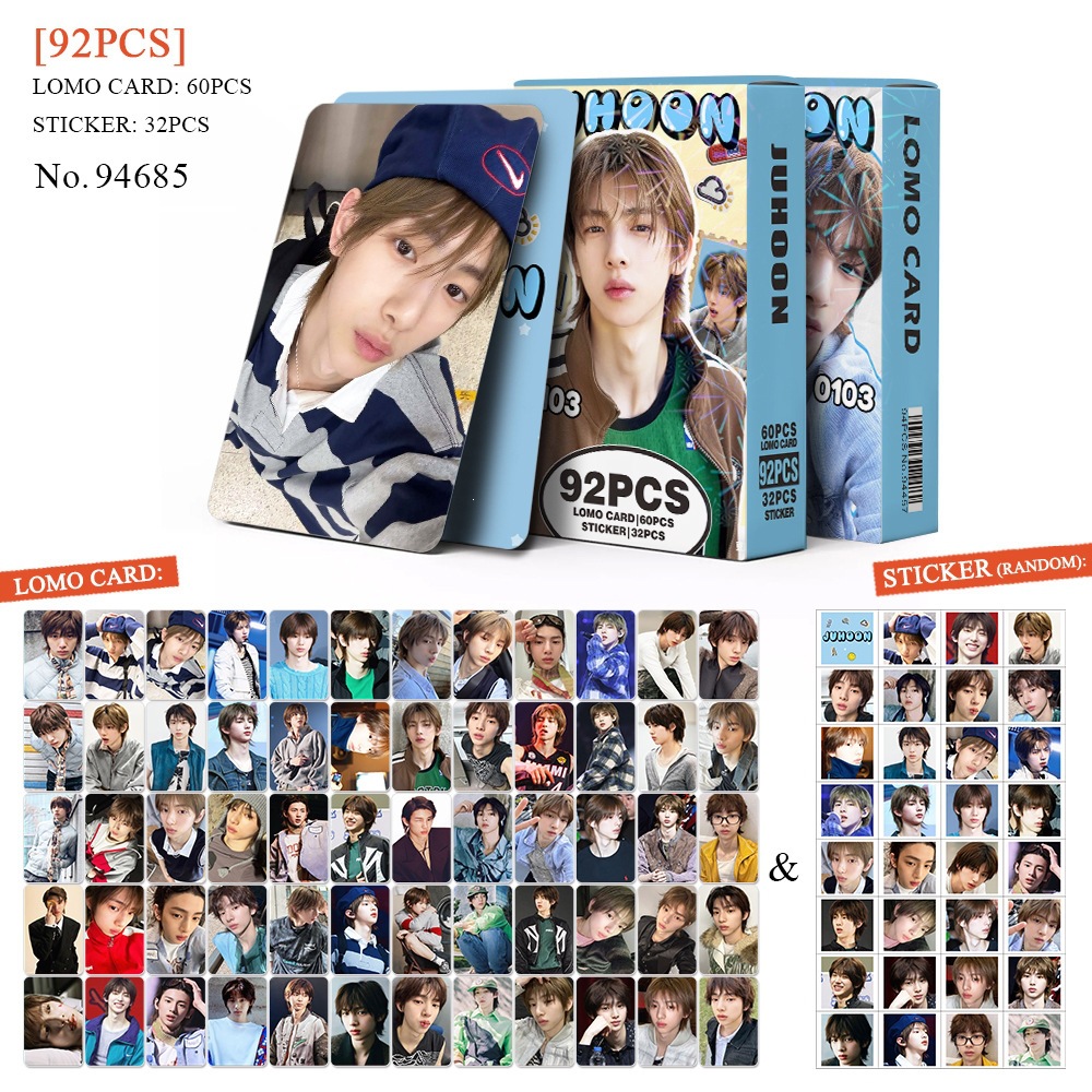 Set 60 lomo card và 32 sticker CORTIS - JUHOON đáng iu 2026