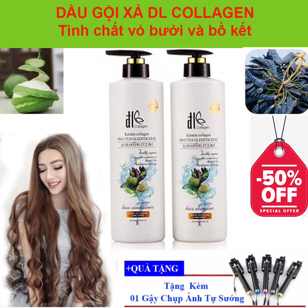 [HÀNG CÔNG TY] Combo Dầu Gội - Xả Cặp Gội Xả Cao Cấp. Dầu gội thảo dược kết hợp Collagen giúp mái tóc phục hồi từ sâu bên trong sợi tóc. Ngăn ngừa lão hóa của tóc giúp sợi tóc khỏe sáng bóng mềm mượt. MUA NGAY (-50%)