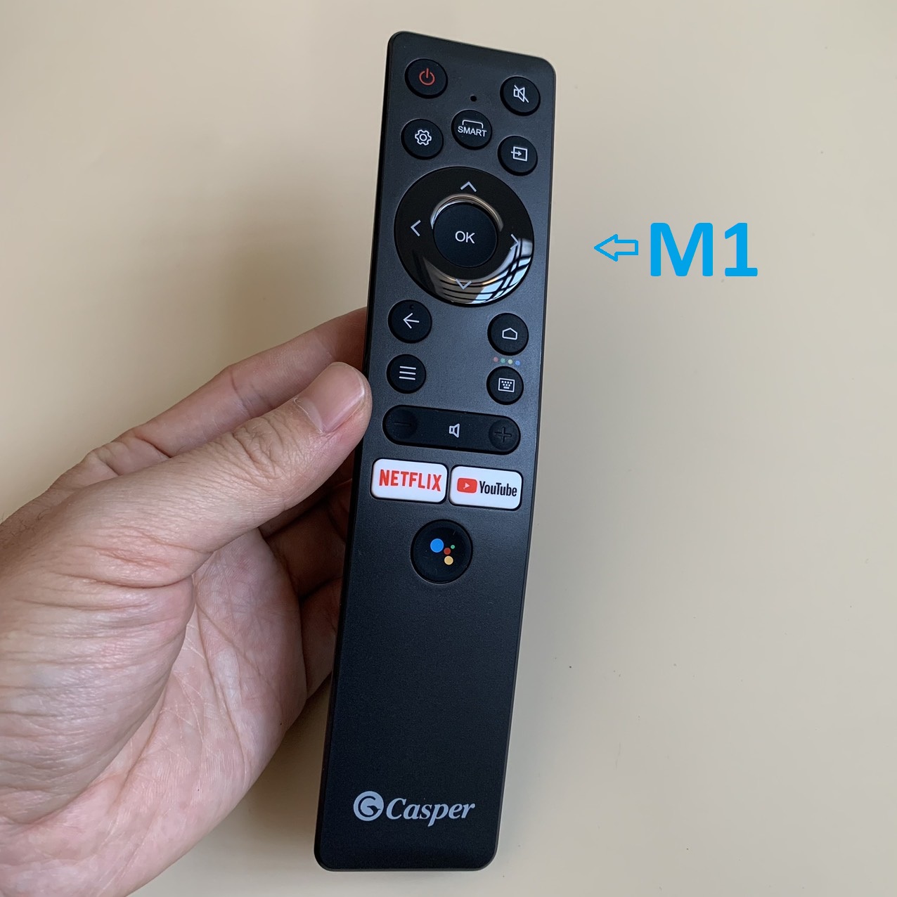 Điều khiển tivi Casper giọng nói chính hãng Remote casper Smart TV thông minh có voice Hàng mới móc capper