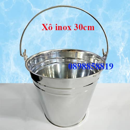 Xô inox đựng đá-xô inox loại lớn 20L 30L