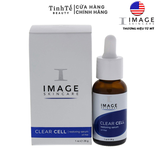 Serum Làm Dịu Da Kiểm Soát Nhờn Dành Cho Da Dầu Da Mụn Image Skincare Clearcell Restoring Serum Oil - Free 28G