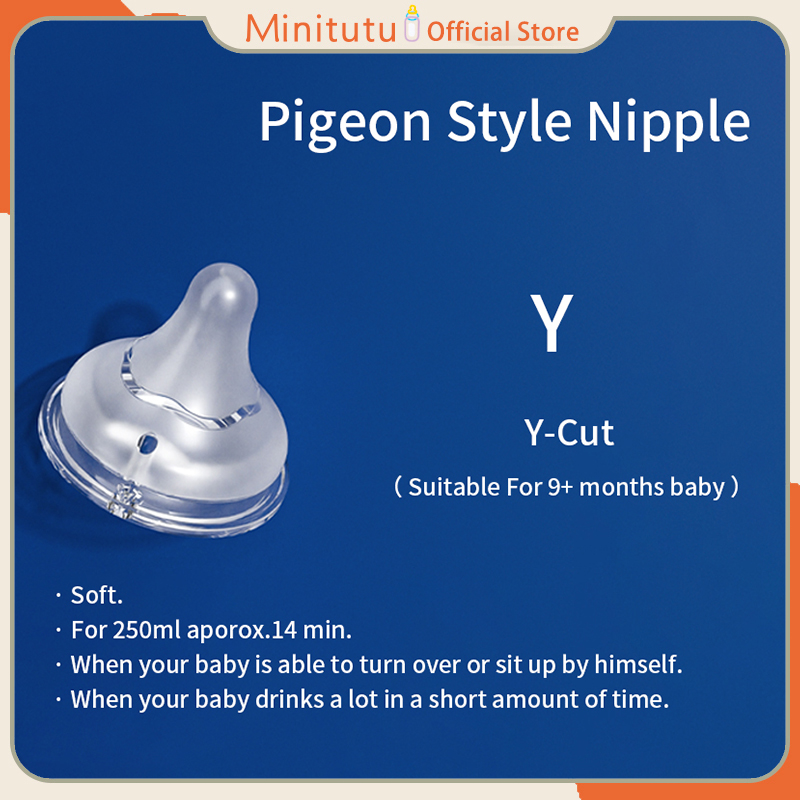 Bình sữa thủy tinh Minitutu cho bé sơ sinh có vỏ silicone nhiều dung tích 80ml/160ml/240ml chống sặc giảm đầy hơi