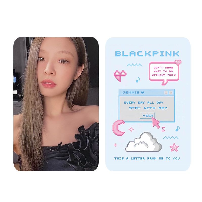 [ PHOTOCARD ] Thẻ Card Bo Góc Thành Viên BLACKPINK - Chủ Đề BORN PINK Shut Down LOMO CARD - Cán Sần 