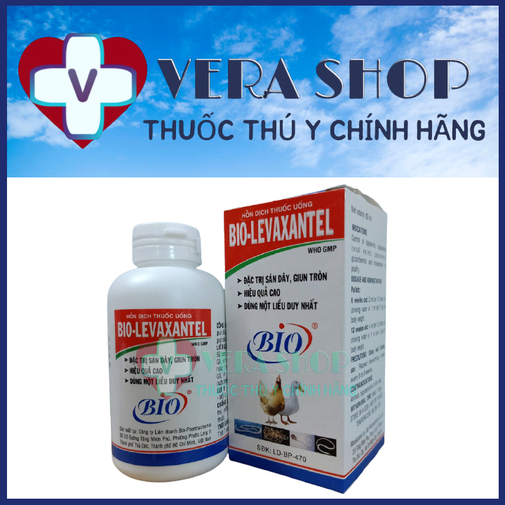 BIO LEVAXANTEL 60ML - Thuốc tẩy giun cho gà sán dây giun tròn hiệu quả cao trên gia cầm - Sỉ Lẻ Thuố