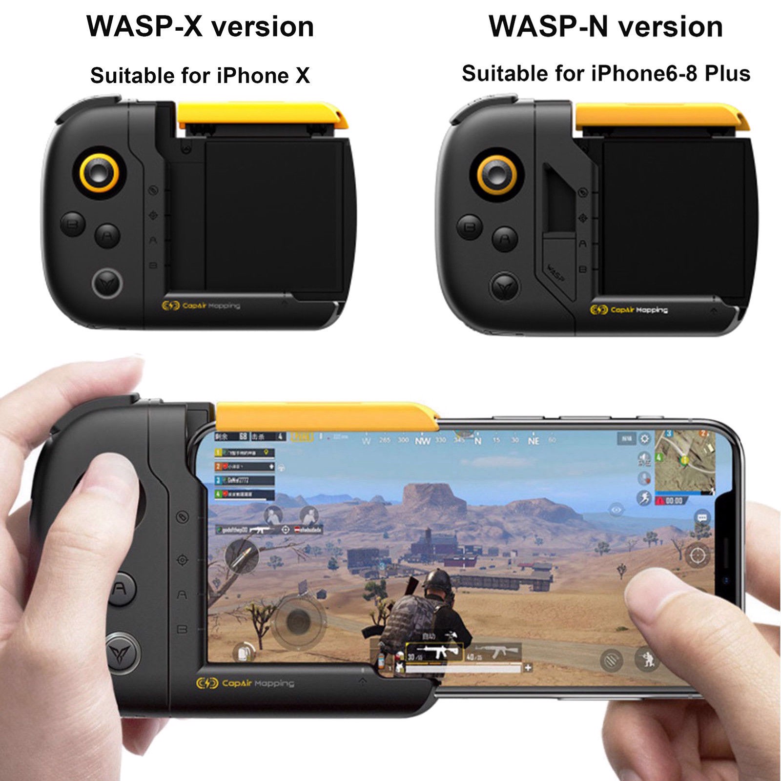 【FREESHIP XTRA】[Mới nhất 2020] Tay cầm chơi game Flydigi WASP Phiên bản: WASP N (iPhone 6 - 8 Plus) 