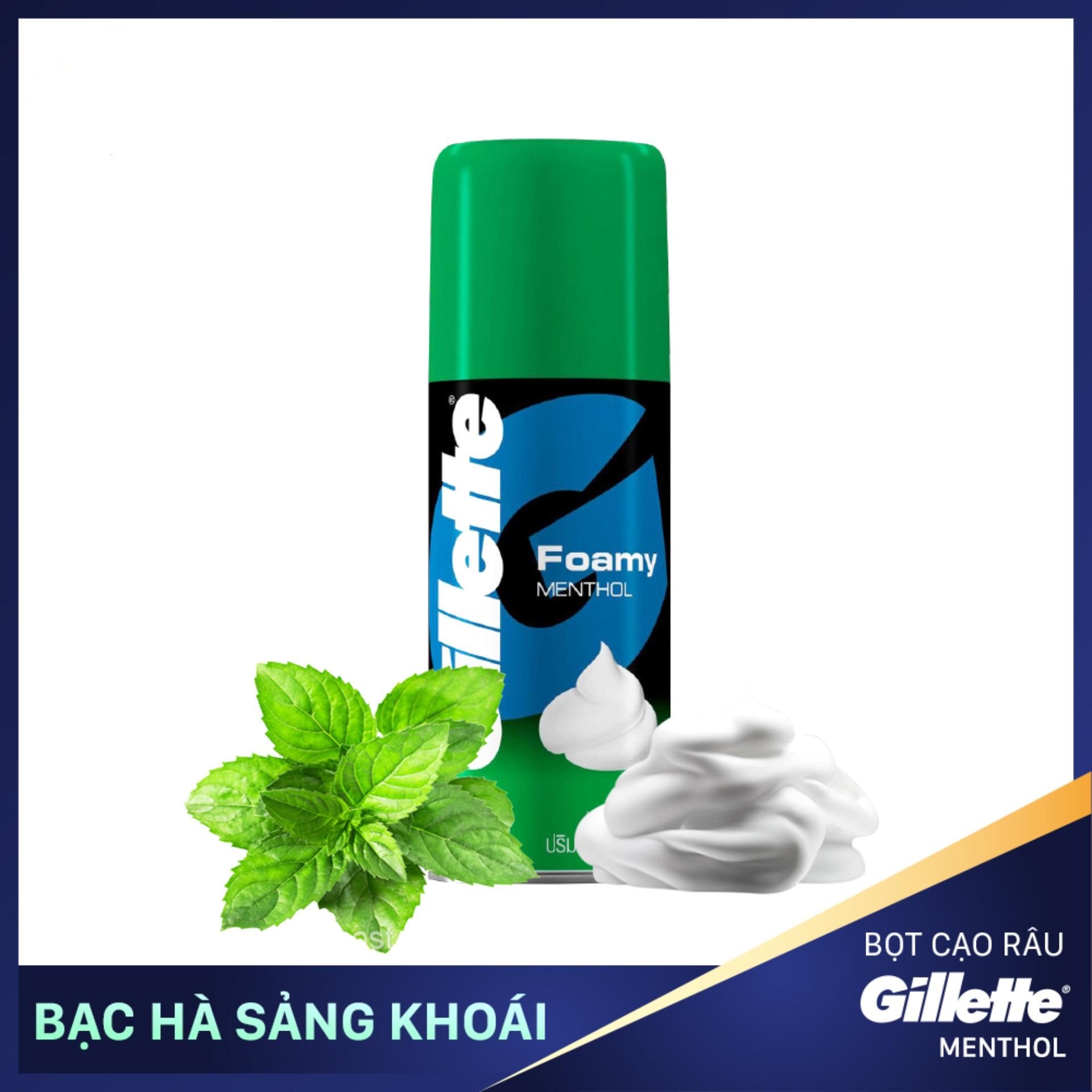 [Hcm]Bọt Cạo Râu Gillette Bạc Hà 175G