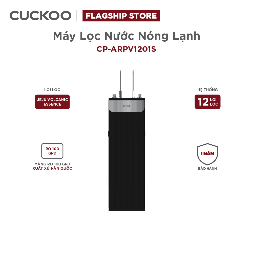 Máy Lọc Nước Nóng Lạnh Cuckoo 12 Lõi K-Pure Signature CP-ARPV1201S/BKCRVNCV