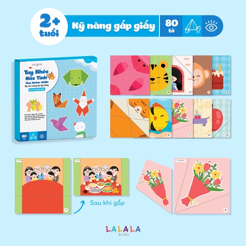 Gấp giấy origami gấp giấy fun origami thủ công sáng tạo cho bé kèm sách hướng dẫn( có ảnh thật)