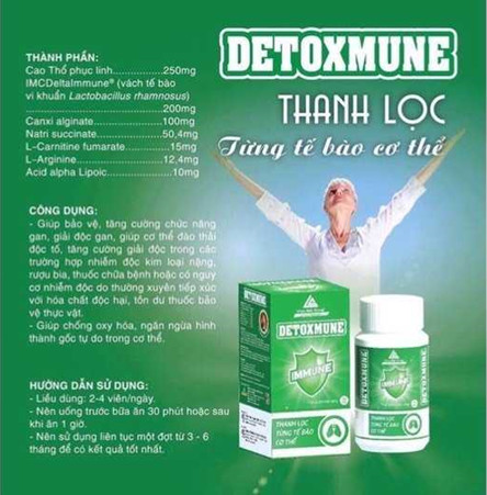 [Hcm]Detoxmune Plus – Thải Độc Gan Thanh Lọc Từng Tế Bào Cơ Thể