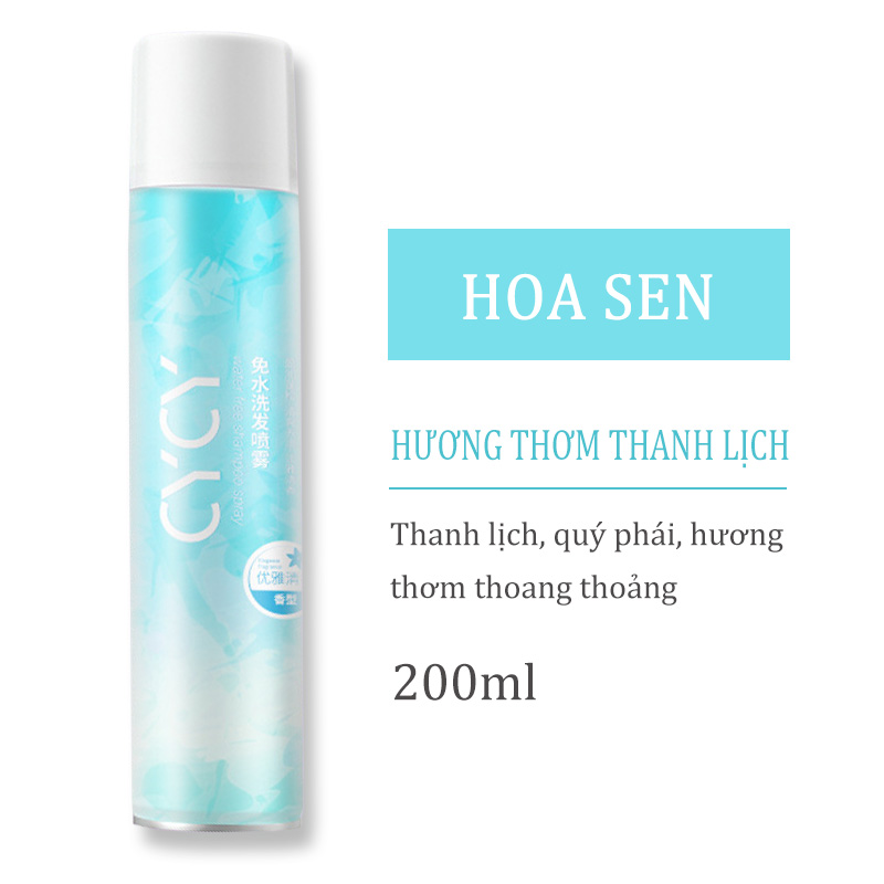 [Hcm][Peachy Sis] Dầu Gội Đầu Khô Issy Không Cần Dùng Nước Chống Bết Tóc Thơm Mát Suôn Mượt Chống Rụng Tóc Đánh Bay Gầu Dành Cho Nam Nữ 200Ml