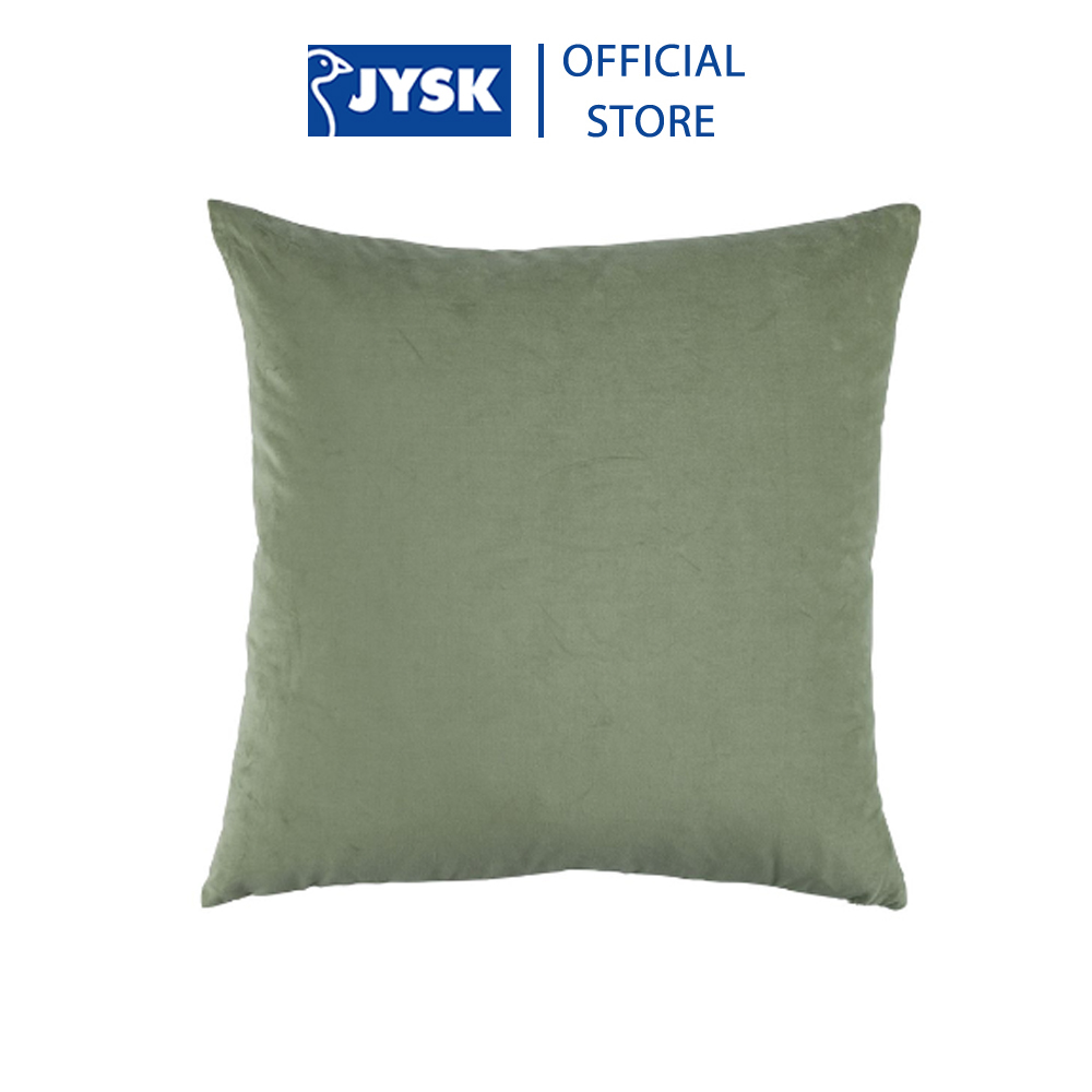 Gối tựa lưng | JYSK Fjellfiol | polyester | xanh lá | R60xD60cm