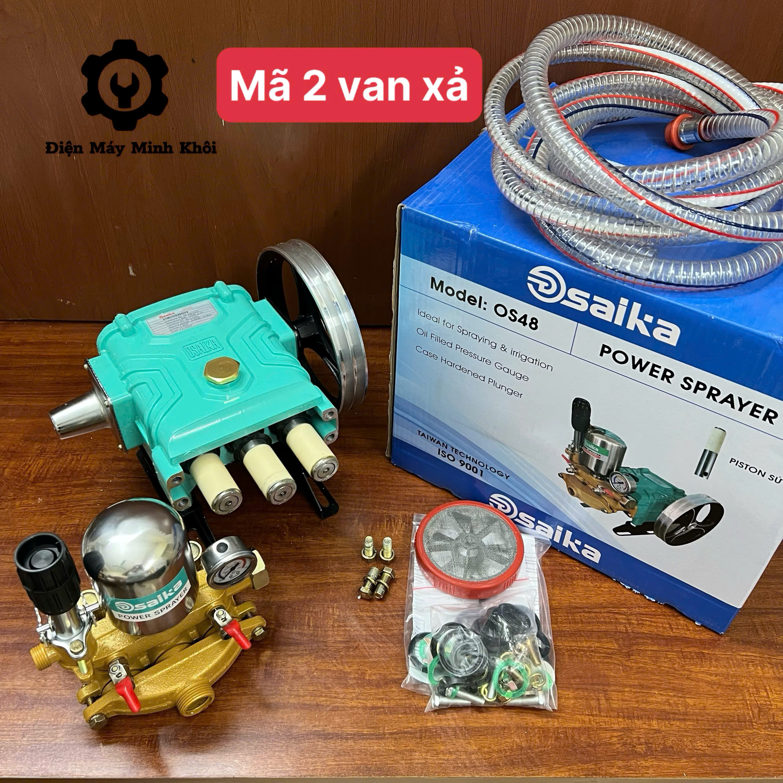 [Piston sứ] Đầu máy rửa xe phun xịt thuốc ty sứ cao áp 2 - 2.9HP |Đầu xịt rửa xe công nghiệp| Đầu rử