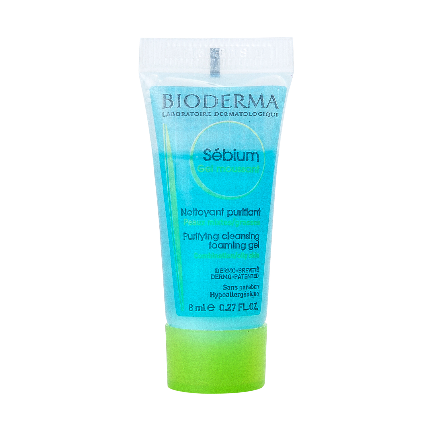 Bioderma - Gel rửa mặt tạo bọt cho da hỗn hợp và da dầu Bioderma Sebium Gel Moussant Mini Size 8ml
