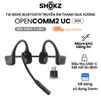 Tai nghe Bluetooth truyền âm thanh qua xương Shokz OPENCOMM2/OPENCOMM2 UC 2025 Upgrade - Hàng Chính Hãng