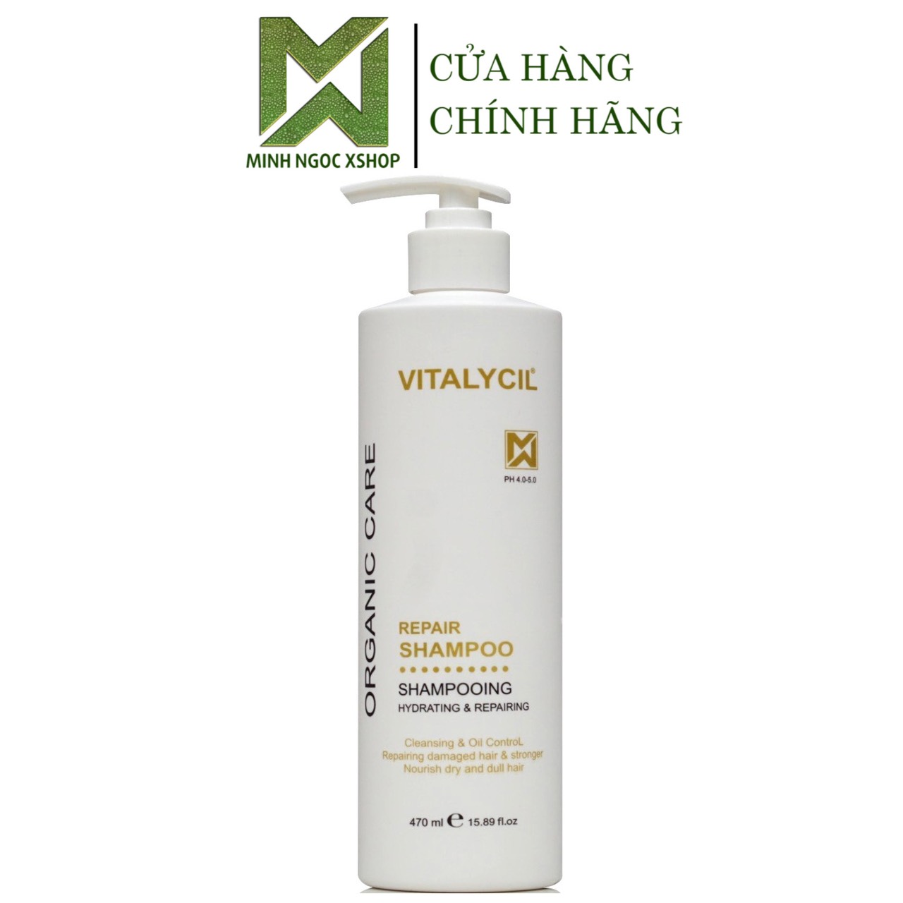 Dầu gội phục hồi hương nước hoa cho mọi loại tóc Vitalycil Repair Shampoo 470ML