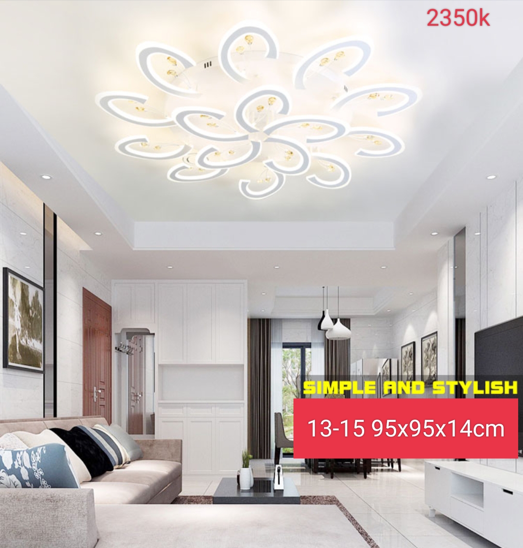 Đèn chùm pha lê phòng khách đèn mâm ốp trần trang trí phòng khách phòng ngủ phòng bếp kiểu dáng hiện đại - Bảo hành 2 năm