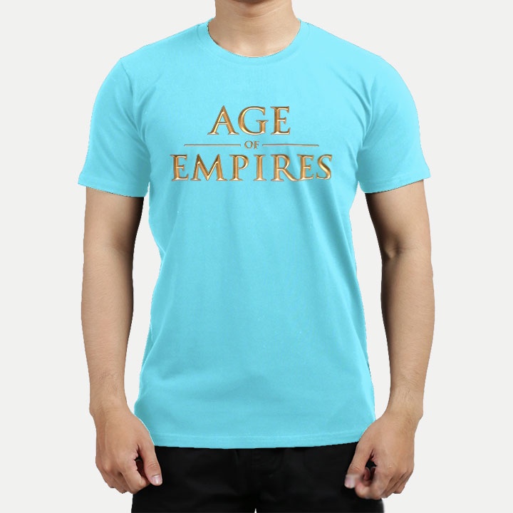 Áo thun nam cổ tròn Depdoi PT132 in logo game đế chế Age Of Empires