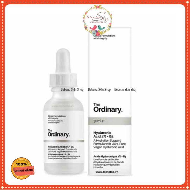 The Ordinary Hyaluronic Acid 2% + B5 Tinh Chất cấp nước dưỡng ẩm cho da - Bebeau Skin Shop