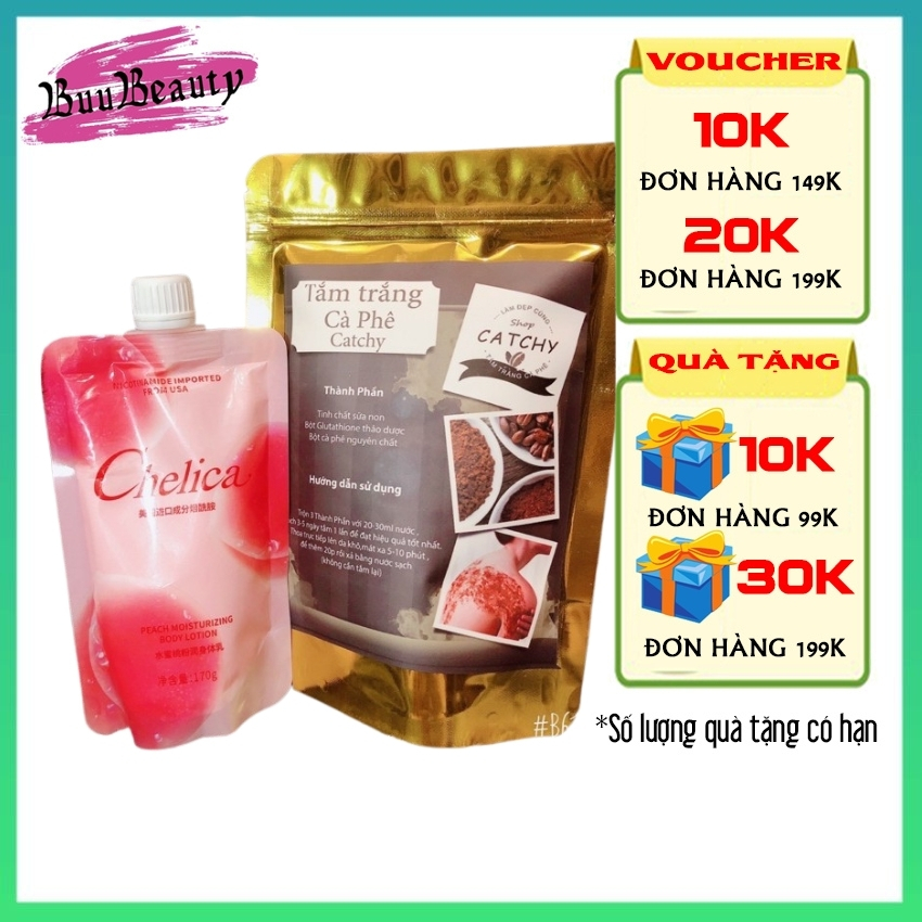 [+̀] Combo Tắm trắng c&agrave ph&ecirc + Dưỡng Đ&agraveo (c&oacute b&aacuten lẻ dưỡng )