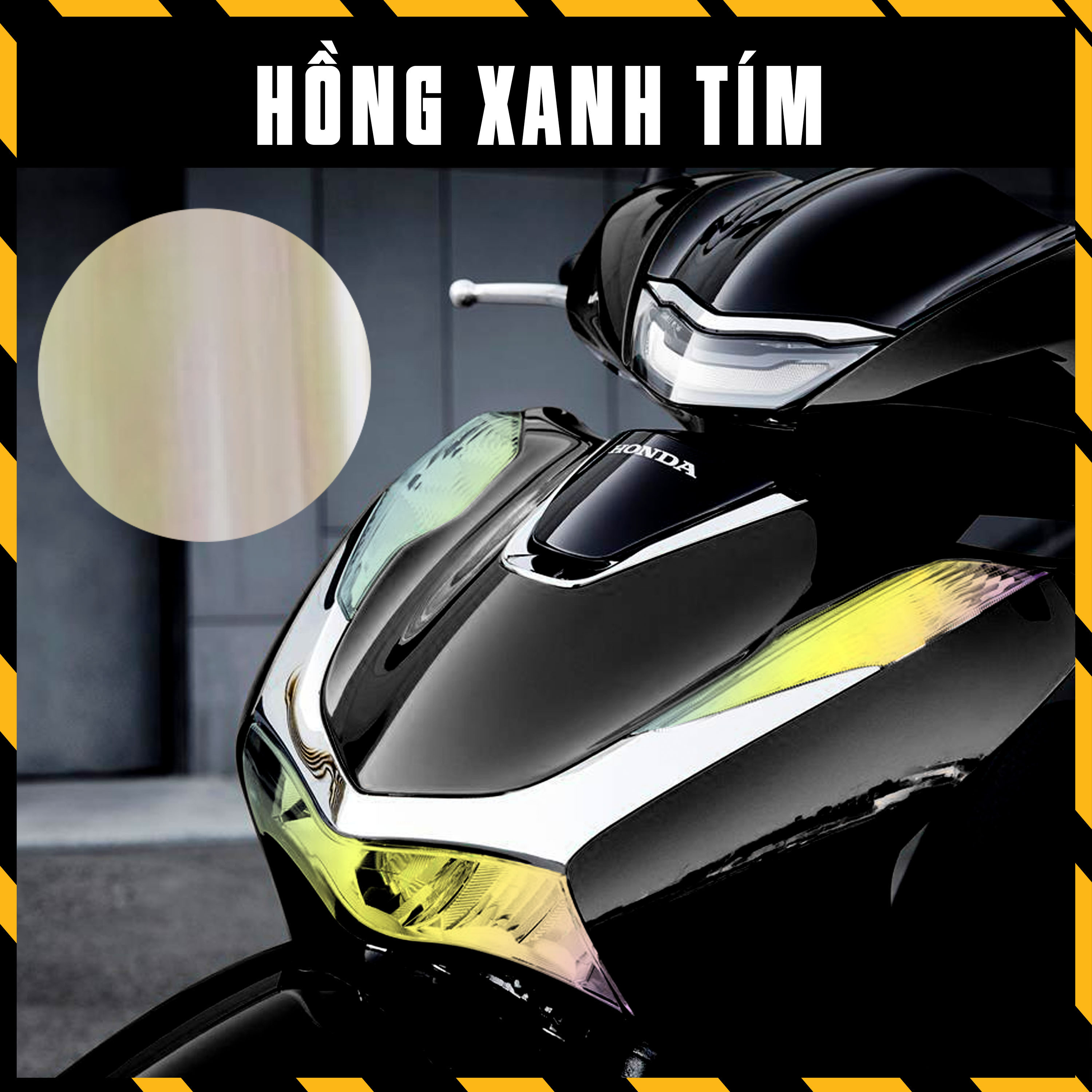 Phim Titanium Dán Choá Đèn Đổi Màu Đèn Xe Máy SH 2020 2021 2022 | Tem Decal Film Trong Suốt Chuyển M