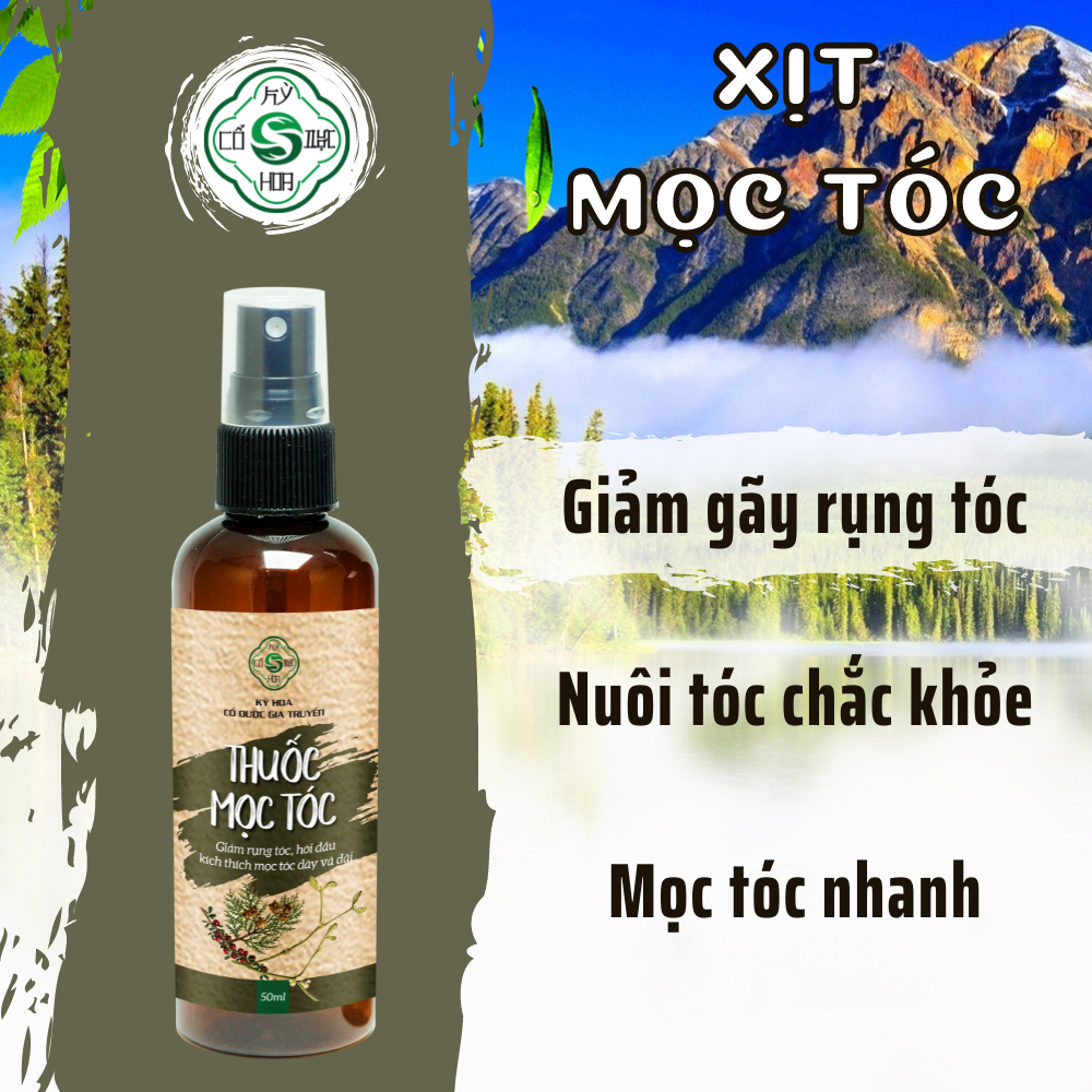 Xịt mọc tóc Cổ Dược Kỳ Hoa – Kích thích mọc tóc chăm sóc tóc chắc khỏe lành tính ngăn ngừa gãy rụng từ gốc tới ngọn hiệu quả với các thảnh phần từ thiên nhiên Xịt mọc tóc Cổ Dược Kỳ Hoa – Kích thích mọc tóc chăm sóc tóc chắc khỏe lành tính ngăn ngừa gãy rụng từ gốc tới ngọn hiệu quả với các thảnh phần từ thiên nhiên